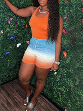 Tanktop und Shorts im Ombre-Look – Ausverkauf